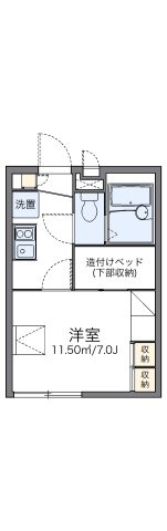 レオパレスピエールＢの間取り