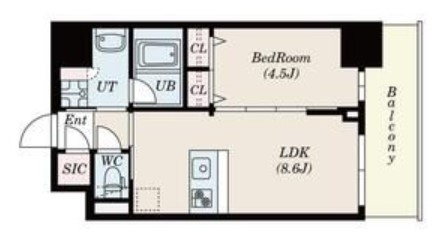 S-RESIDENCE福島diverseの間取り