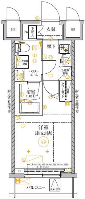 ＲＥＬＵＸＩＡ　ＧＲＡＮＤＥ　横濱吉野町の間取り