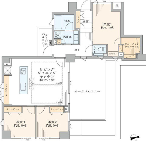 【間取り】 | グランドメゾン永福町