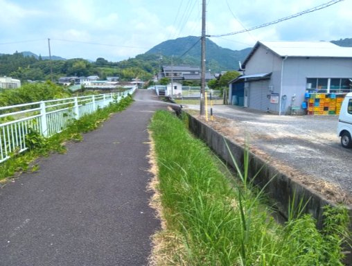 売土地　島田市伊太の前面道路含む現地写真|のどかな雰囲気の漂う静かな場所です！
