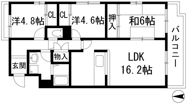 【間取り】 | グランドメゾン川西