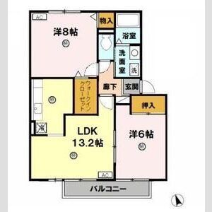 【間取り】 | パティオドリーム A棟 | 間取り図