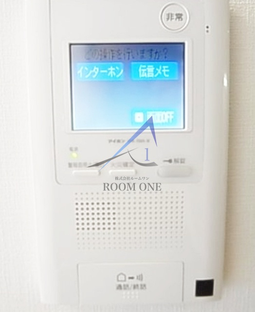 メインステージ北千住Ⅲのセキュリティ|モニター付きインターホンです。