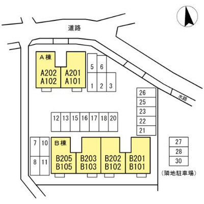 【駐車場】 | アビタシオン那賀川　B棟