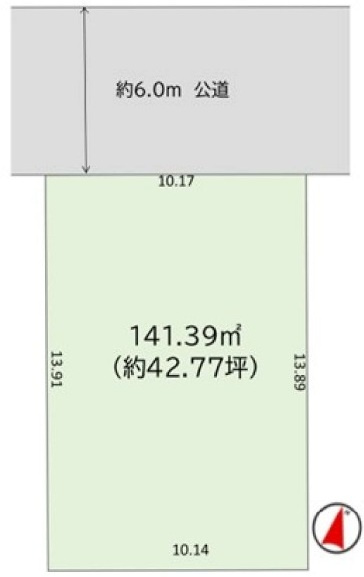 取手市戸頭　21期　売地の土地図