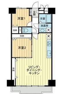 【間取り】 | ゾンネンハイム北砂 | 間取りです。