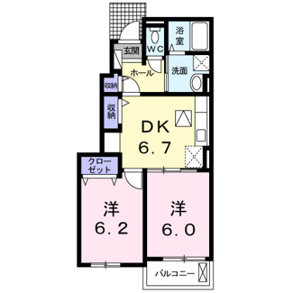 【間取り】 | フィールドビーチ羽ノ浦　Ⅰ