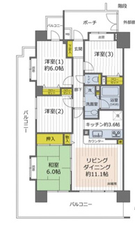 【間取り】 | コスモ川口アクアフロント | 間取りです。