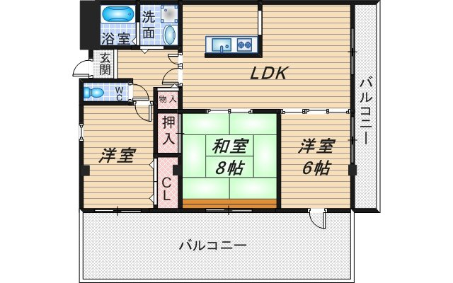 パラッツォ・デル・ソーレの間取り