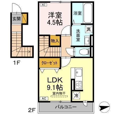 palacio Aの間取り