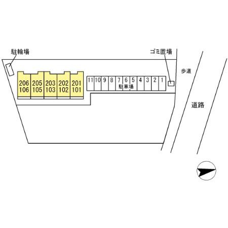 palacio Aの区画図