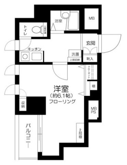 【間取り】 | メインステージ日本橋箱崎Ⅱ | 間取りです。