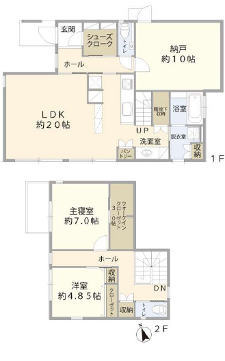 小田原市曽我原　中古戸建の間取り