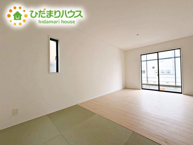 いわき市泉町第8　新築戸建の和室|小さなお子さまのいる方におすすめ！リビング横の和室でお子様が遊んでる様子も確認できます(^^)/