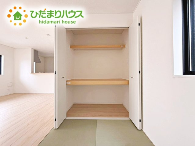 いわき市泉町第8　新築戸建の収納|"和室にも大容量のクローゼット完備！
お布団やお子様のおもちゃなどがスッキリ収納できますね(^^♪"