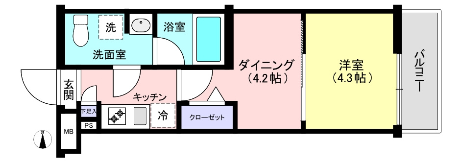 ラフィスタ大山の間取り