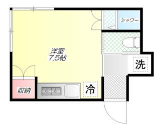 【間取り】 | 清月荘 | 間取りです。