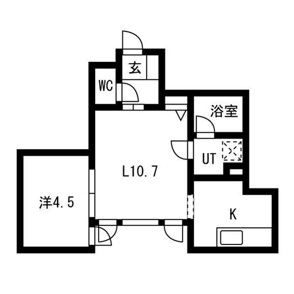 La Kasa Yumachi 1321の間取り