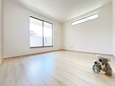 【洋室】 | 高崎市倉賀野町　新築住宅 | 広さはお子様の勉強部屋にも適した広さ！
勉強机や本棚などの家具を置いてもフリースペースも確保することができます。
