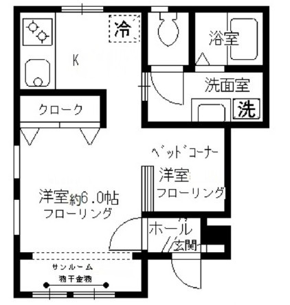 ブルージュの間取り|間取りです。