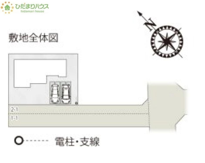 【区画図】 | 阿見町荒川本郷第2期　新築戸建　2号棟 | ご家族でお車に乗る方に！駐車場2台分あります！
