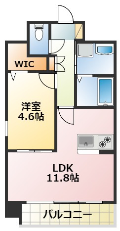 熊本市南区御幸笛田２丁目の賃貸マンションの間取り