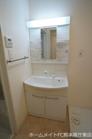熊本市南区御幸笛田２丁目の賃貸マンションの独立洗面台