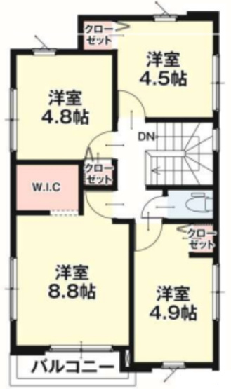 【間取り】 | 菊池郡菊陽町4期1号棟