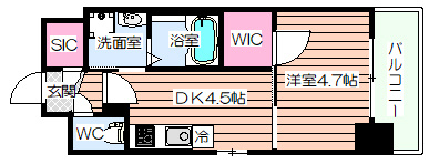 【間取り】 | ワールドアイ大阪West Gate