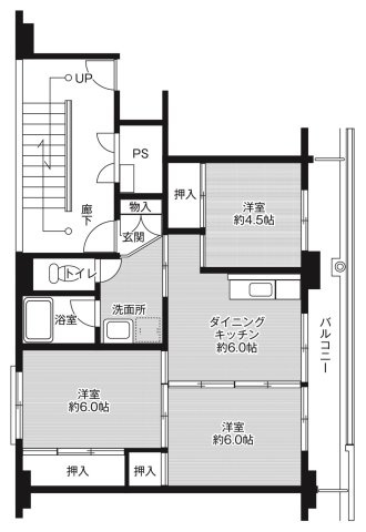 ビレッジハウス筑後【キャッシュバック対象物件】の間取り