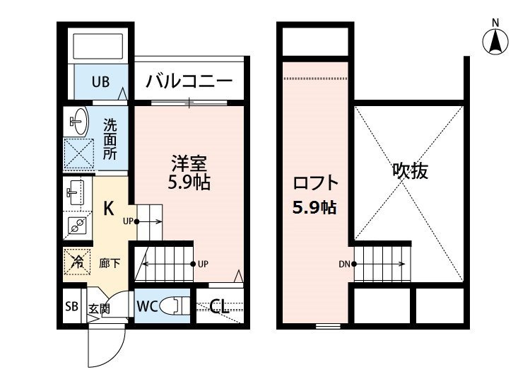 熊本市中央区国府３丁目のアパートの間取り