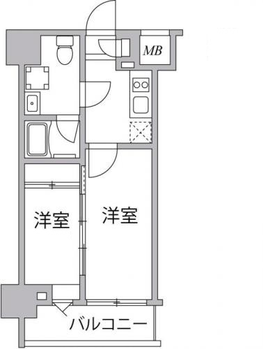 江東区大島１丁目の賃貸マンションの間取り