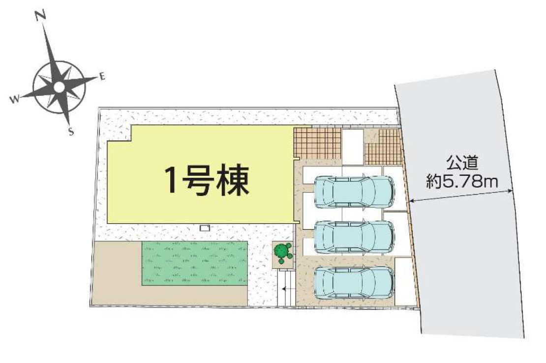 新築戸建　三島市徳倉１丁目　全６棟　4号棟の区画図