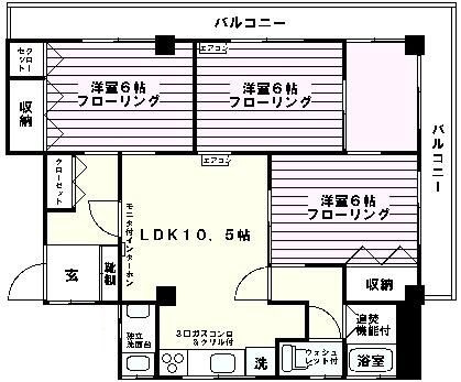 Ｒ－ＢＲＩＣＫの間取り|間取りです。