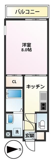 イーストヴァリュー弦巻の間取り