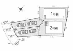 松田町松田惣領第26　新築一戸建て　2号棟の区画図|配置図
