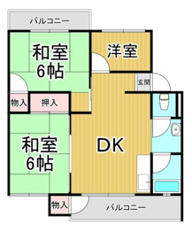 宝塚安倉（3）1号棟の間取り