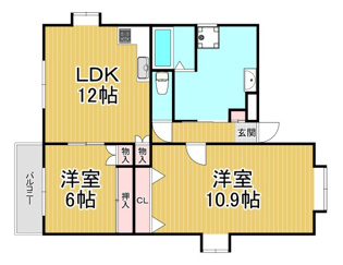 瓦宮住宅の間取り