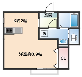 広々としたワンルームのお部屋です♪