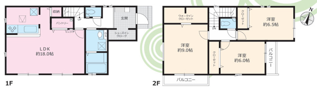 【間取り】 | 平塚市御殿３丁目　全３棟　新築住宅