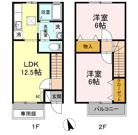 メルベーユMT　Bの間取り
