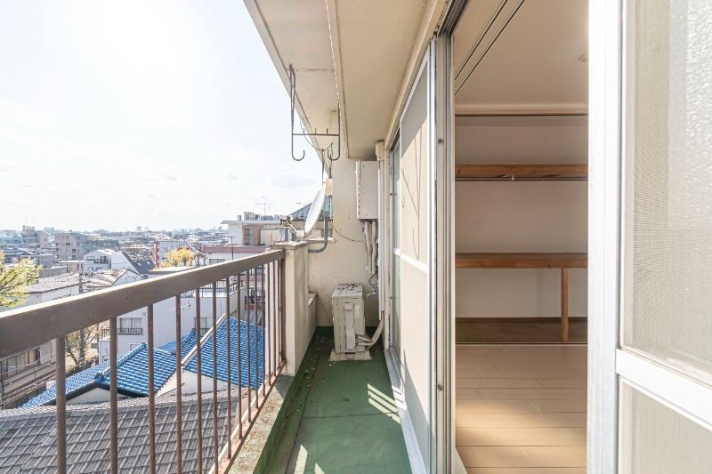 桜川三浦マンションのバルコニー