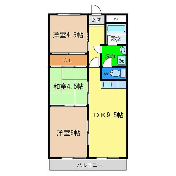 第1サニーハイツの間取り