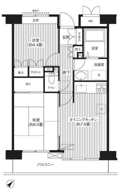 ステラメゾン武蔵小山の間取り