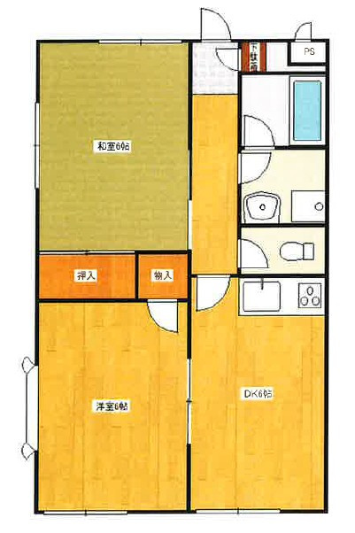 ハイツ本多聞の間取り