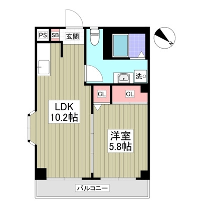 ミューゼタイセイの間取り