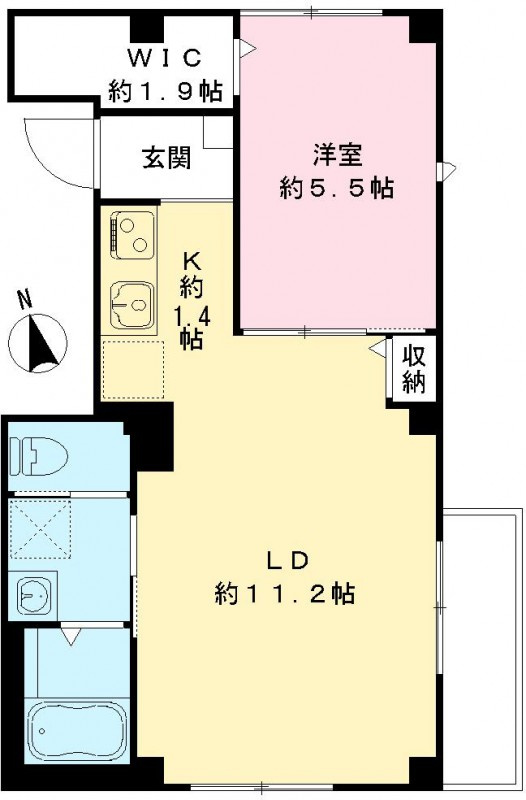 ラルゴ　アミーチェの間取り