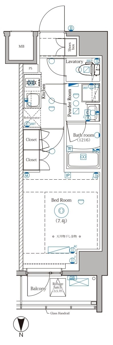 DIPS野方RESIDENCEの間取り