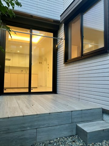 上高田戸建のバルコニー
